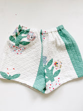 Antique Quilt Shorts- Flower Pot Quilt | 26”-32”